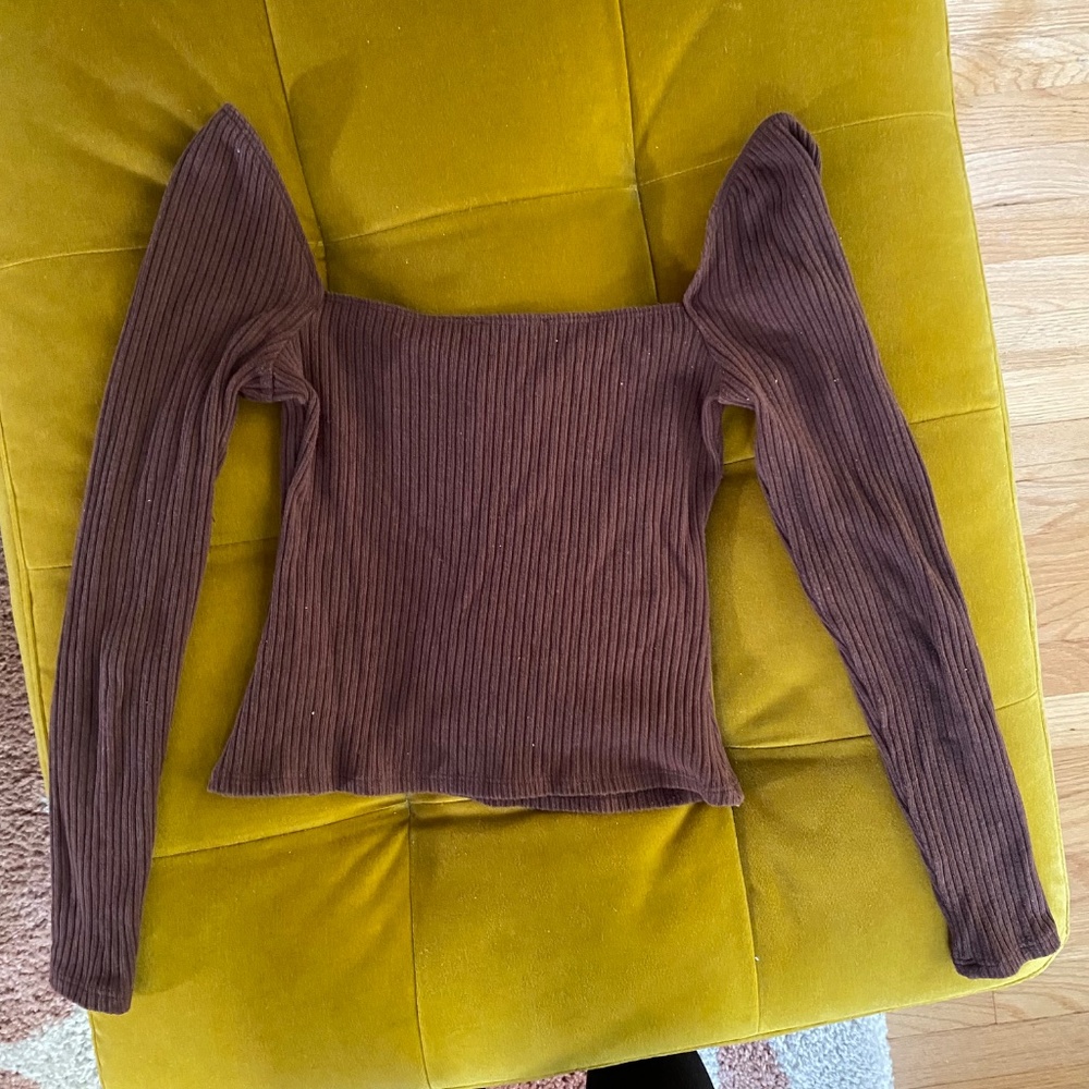 Reformation Ribbed Knit Top Size Small - Picture 2 of 2